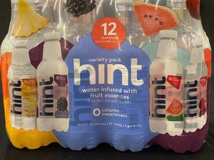 lot 382 image: Hint Water Variety Pack - 12 Bottles (16 fl oz each)