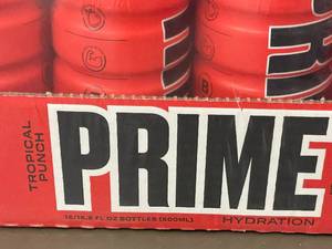 lot 453 image: ID 3 ID 4 - Prime Hydration Drink Tropical Punch 12-Pack (16.9 FL OZ Bottles)