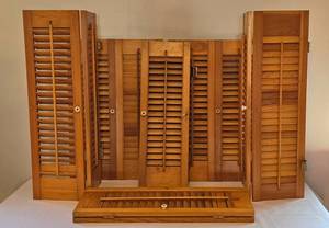 lot 84 image: Home Refreshing Wooden Shutters