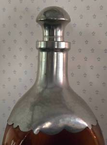 lot 94 image: Unusual Vintage GlassSilver Plate Decanter