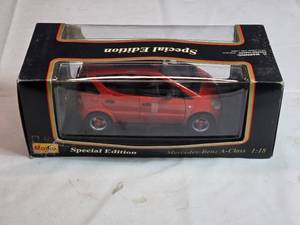 lot 43 image: Maisto Special Edition Mercedes-Benz A-Class 118 Scale Diecast Model in Red