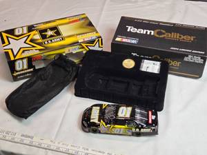 lot 130 image: Team Caliber 124 Scale Die-Cast Stock Car, Joe Nemechek #01 U.S. Army 2004 Monte Carlo
