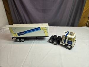 lot 120A image: Vintage Nylint Genova Semi-Truck and Trailer Toy