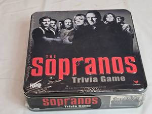 lot 142 image: The Sopranos Trivia Game in Collectors Tin by Cardinal