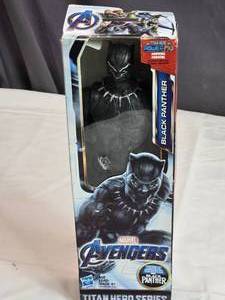 lot 148 image: Marvel Avengers Black Panther Titan Hero Series Figure by Hasbro