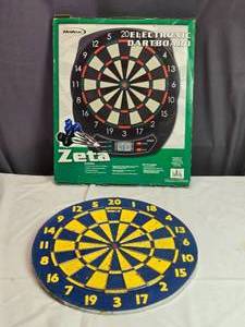 lot 159 image: Halex Zeta Electronic Dartboard & Hard Tip Dart Board