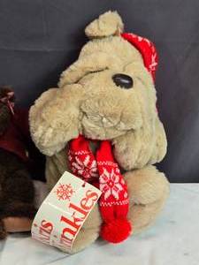 lot 173 image: Plush Teddy Bear and Dog