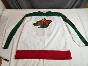 lot 187 image: Size L Minnesota Wild Gaborik Jersey