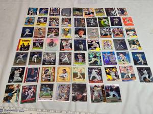 lot 204 image: Lot of 61 MLB Stars Cards Including George Brett, Alex Rodriguez, Sandberg, Altuve, Nolan Ryan and More