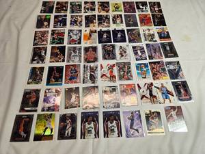 lot 213 image: Lot of 60 NBA Stars Cards Including Tim Duncan, Steve Nash, Larry Bird, Stephon Marbury and More