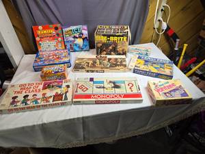 lot 237 image: Large Lot of Games - Clue, Break the Ice, Lite Brite,  Mario Monopoly and More