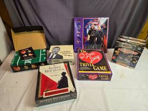 lot 241 image: Assorted Board Games and Puzzles - I Love Lucy, Alfred Hitchcock, Rally Raceway and More