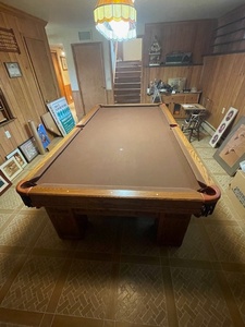 lot 2 image: Custom Made 9 Peters Billiards Pool Table