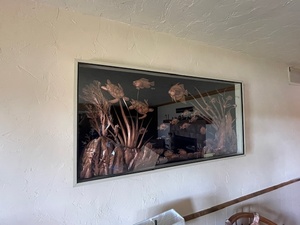 lot 10 image: Framed Underwater Scene Carving by G. Daryl Grangroth