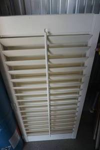 lot 88 image: White Wood Window Shutter