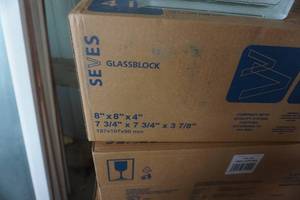 lot 90 image: 6 Case Packs Seves Glass Block Construction Window Blocks