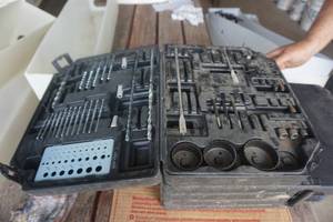 lot 108 image: Drill Bit Tool Box Storage Case
