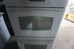 lot 127 image: GE Profile Double Oven Stacked Double Ovens