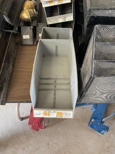 lot 144 image: Lot of Parts and File Storage BinsContainers In Assorted Sizes and Styles