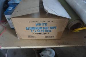 lot 186 image: 10 Rolls Contractor Grade Aluminum Foil Tape