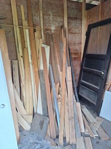 lot 289 image: Large Lot of Scrap Lumber and Doors