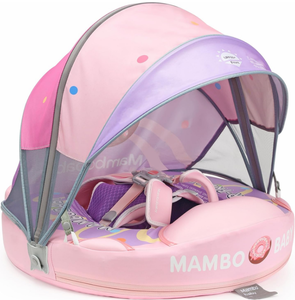 lot 119 image: LOT OF 2 Mambobaby Float with Canopy Newest Size Improved Non Inflatable Infant Baby Pool Float