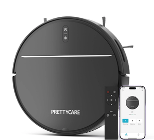 lot 220 image: PrettyCare Robot Vacuum Cleaner with 2800Pa,Featured Carpet Boost,Tangle-Free,Ultra Slim,Self-Charging C1