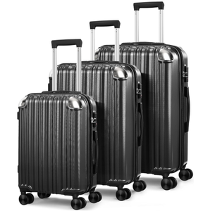 lot 249 image: 3PCS Expandable Luggage Sets, Hard Shell Spinner Suitcase Set