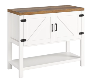 lot 256 image: Homfa Small Buffet Cabinet, Farmhouse Sideboard with Storage Shelf for Dining Room
