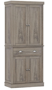 lot 555 image: FOTOSOK Kitchen Pantry Storage Cabinets with Drawer WHITE