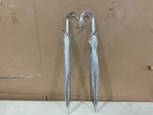 lot 303 image: LOT OF 22 Clear Umbrellas