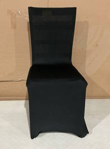 lot 318 image: 96pcs Black Stretch Spandex Chair Cover