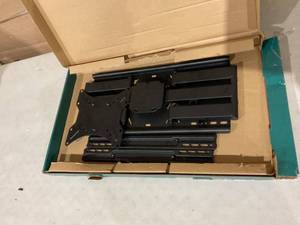 lot 332 image: onn. Ultra-slim Full Motion TV Wall Mount for 50 to 86 TVs, up to 20° Tilting MISSING BLOTS