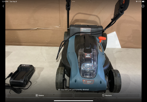 lot 344 image: SENIX Electric Lawn Mower, 17-Inch, 58V Max