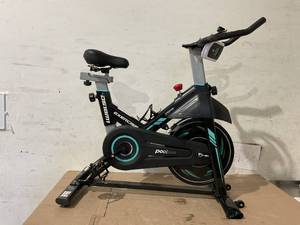 lot 243 image: Pooboo Indoor Cycling Bike Stationary Magnetic Exercise Bikes Bicycle Machine for Home Cardio Workout 350lb