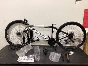 lot 444 image: ARTUDATECH Full Suspension Mens Mountain Bike, Shimano 21 Speed, 26 Wheel