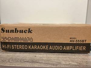 lot 48 image: SUNBUCK AV555BT High Power HIFI Bluetooth Audio Amplifier with Dazzling LED Display
