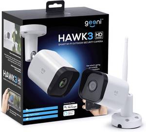 lot 43 image: Geeni Hawk 3 Outdoor Camera for Home Security