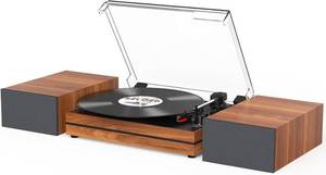 lot 65 image: Vintage Record Player for Vinyl with External Speakers