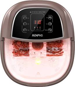 lot 192 image: RENPHO Foot Spa Bath Massager, Motorized Foot Spa with Heat and Massage and Jets