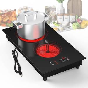 lot 266 image: VBGK Electric Cooktop Countertop Plug in 2 Burner