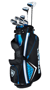 lot 22 image: 12PCS Strata Callaway Mens Strata 19 Complete Steel Golf Club Set with Bag, Left Handed