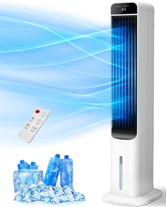 lot 148 image: LifePlus Evaporative Air Cooler, Portable Cooling Fan with Top & Bottom Water Refilling