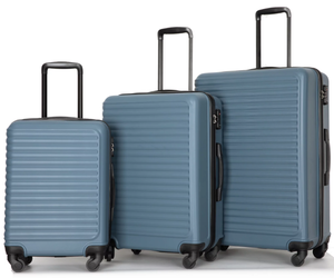 lot 151 image: 3PCS PAPROOS Luggage Set, Carry on Hardside Suitcases Set