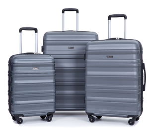 lot 152 image: 3PCS Tricomp Hardside Luggage Set Lightweight Suitcase 4-Wheeled Suitcase Set