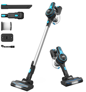 lot 161 image: INSE Cordless Stick Vacuum Cleaner, 20kPa Powerful Rechargeable Battery Vacuum