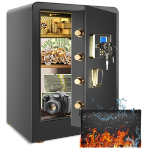 lot 165 image: Safe Box Home Safe, 4.2Ct Large Safe Box Fireproof Waterproof