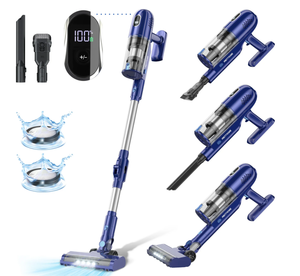 lot 383 image: PrettyCare Lightweight Stick Cordless Vacuum Cleaner for Pet Hair Carpet Hard Floor Vacuum Cleaner P1