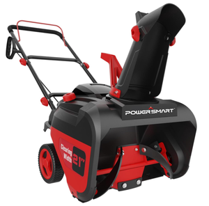 lot 423 image: PowerSmart 21 Gas Powered Single-Stage Snow Blower with 212cc 4-Stroke Engine and Recoil Starter