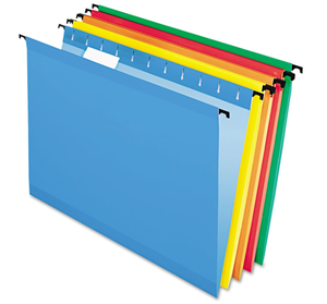 lot 429 image: LOT OF 5 Pendaflex SureHook Reinforced Hanging Folders, Letter Size, Assorted Colors, 20 per Box
